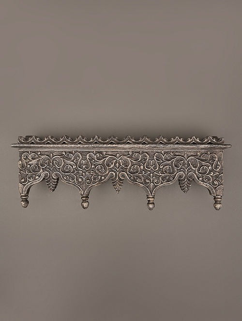 Brown Hand Carved Wooden Wall Bracket