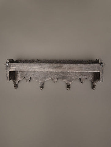 Brown Hand Carved Wooden Wall Bracket