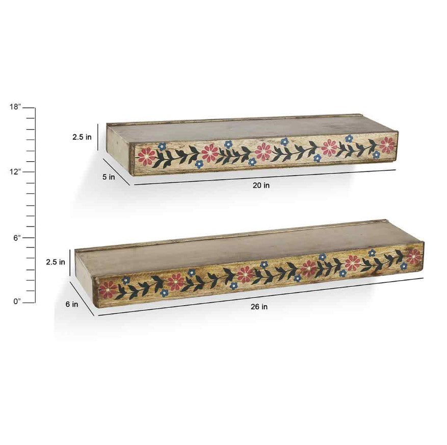 Set of 2 Wall Shelves