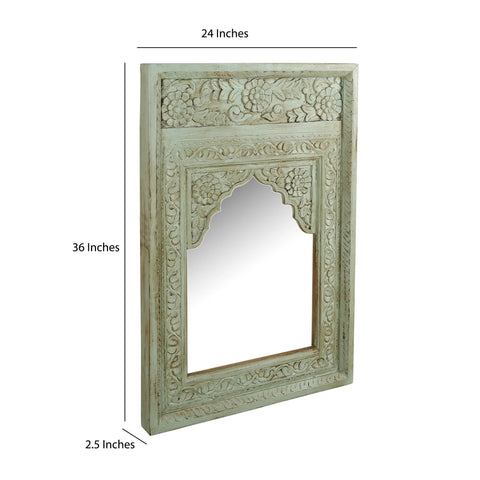 Vintage Jharokha mirror with traditional Indian architectural details