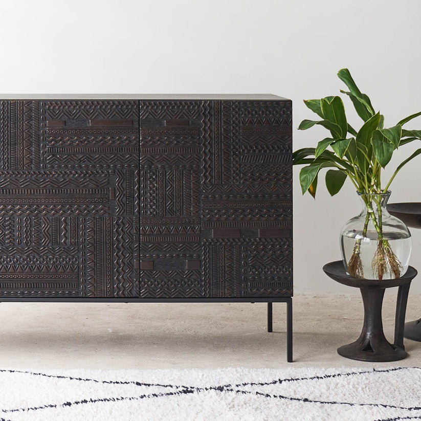 Tabwa Carved Mango Wood Sideboard