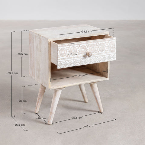 Bedside Table with Storage - Unique Bedroom Furniture