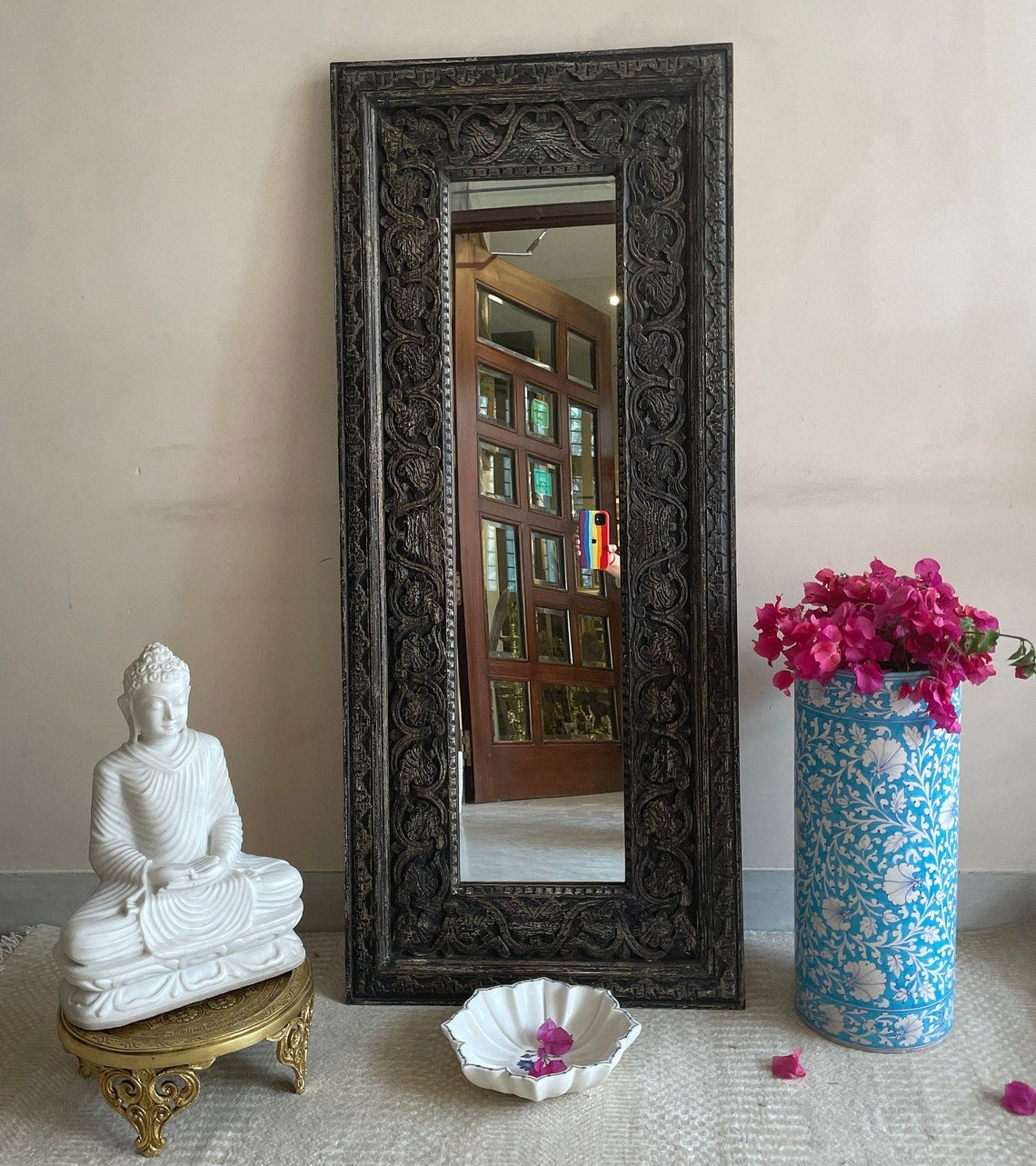 Timeless Elegance: Indian Jharokha Mirror