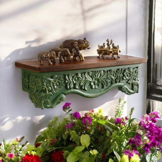 Rooh Hand Carved Wall Shelf