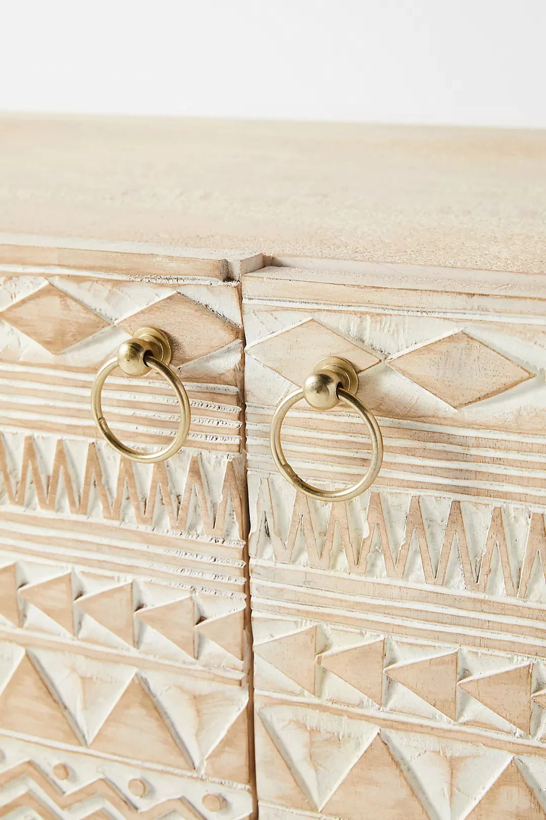 Carved Mango Wood Sideboard